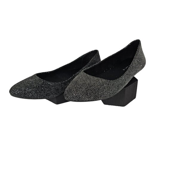 Business Casual Office Workwear Sparkle Shiny Metallic Slip On Flats 8.5M/39 - Picture 5 of 16